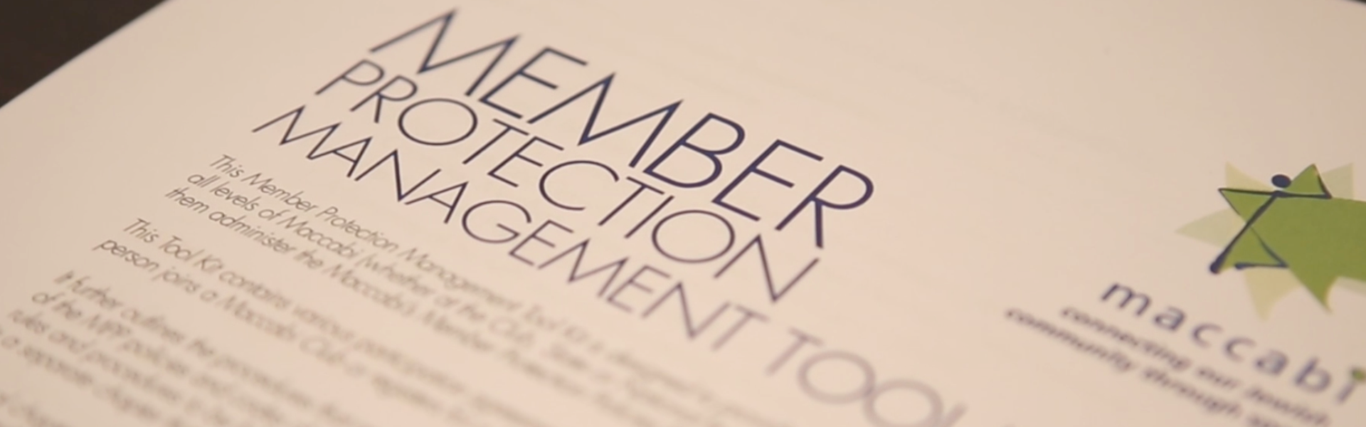 Maccabi Australia Member Protection Policy